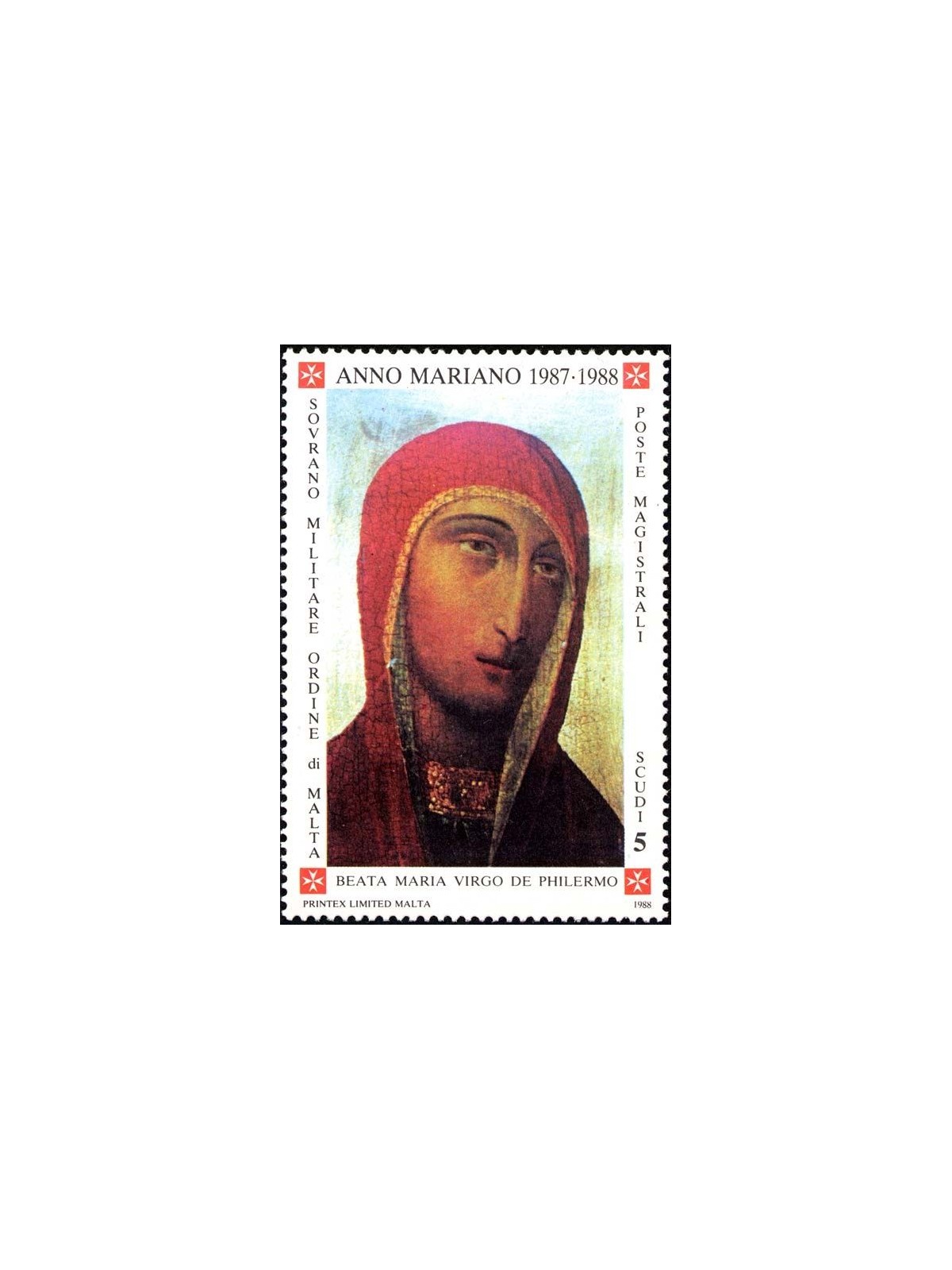 SMOM 1988 Marian Year MNH**