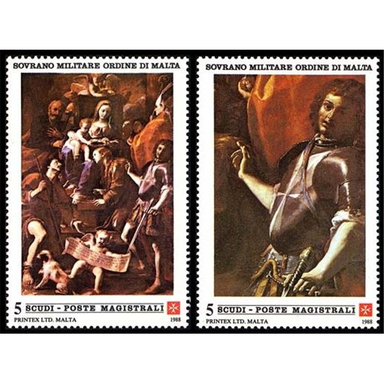 SMOM 1988 Natale 2v MNH**