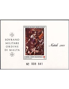SMOM 1988 Natale BF MNH**