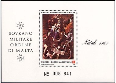 SMOM 1988 Natale BF MNH**