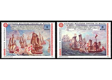 SMOM 1989 Ancient Naval Battles (2nd series) 2v MNH**
