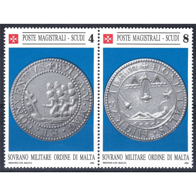 SMOM 1989 Bolla leadea magistrale 2v MNH**