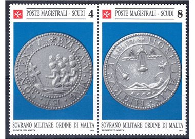 SMOM 1989 Bolla plumbea magistrale 2v MNH**