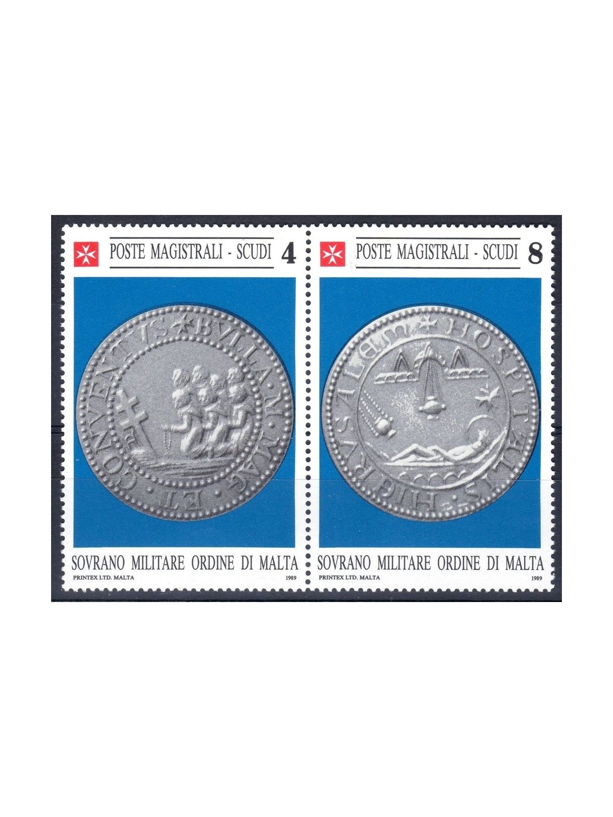 SMOM 1989 Bolla leadea magistrale 2v MNH**
