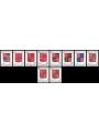 SMOM 1989 Coats of Arms of the Grand Masters 7th series 10v MNH**