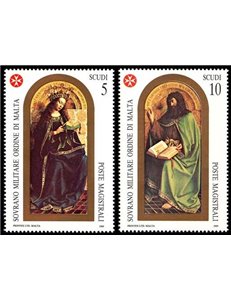 SMOM 1989 St. John the Baptist 2v MNH**