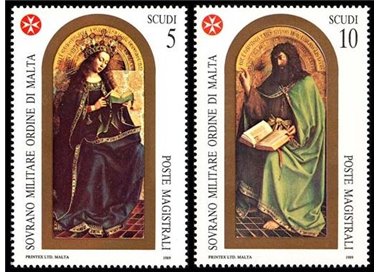 SMOM 1989 St. John the Baptist 2v MNH**