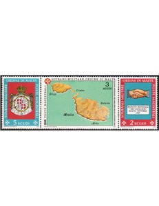 SMOM 1989 Raduno dei Cavalieri 3v MNH**