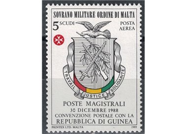 SMOM 1989 Convenzione postale con Guinea MNH**