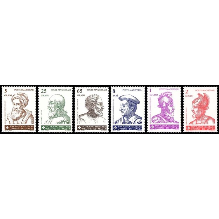 SMOM 1989 Grandi Maestri 7ª serie 6v MNH**