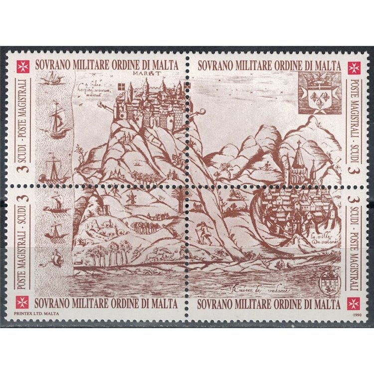 SMOM 1990 Antiche fortezze, 1ª serie 4v MNH**