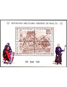 SMOM 1990 Antiche fortezze, 1ª serie BF MNH**
