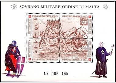 SMOM 1990 Ancient fortresses, 1st series s/s MNH**
