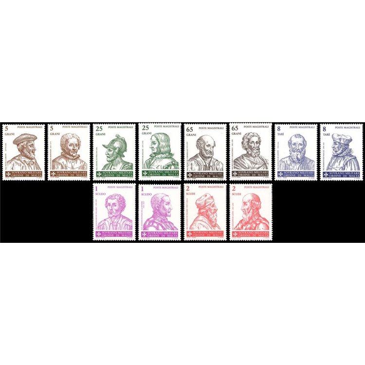 SMOM 1990 Grand Masters 8th series 12v MNH**