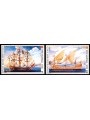 SMOM 1990 Ancient ships, 2nd series 2v MNH**