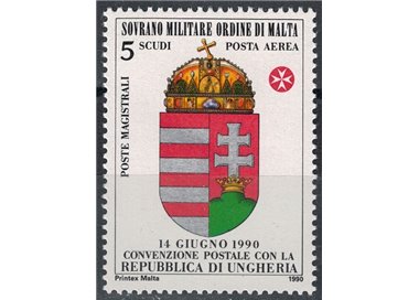 SMOM 1990 Convenzione postale con Ungheria MNH**
