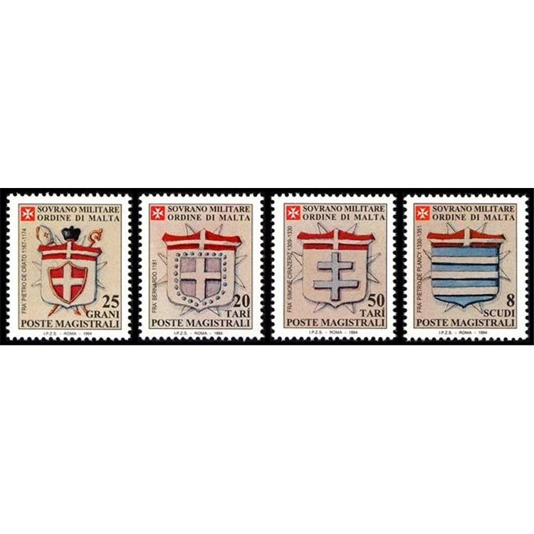 SMOM 1994 Coats of Arms of the Grand Priors, 1st series 4v MNH**