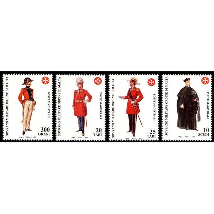 SMOM 1994 Antiche uniformi, 8ª serie 4v MNH**