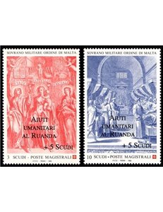 SMOM 1994 Aiuti Umanitari al Ruanda 2v MNH**