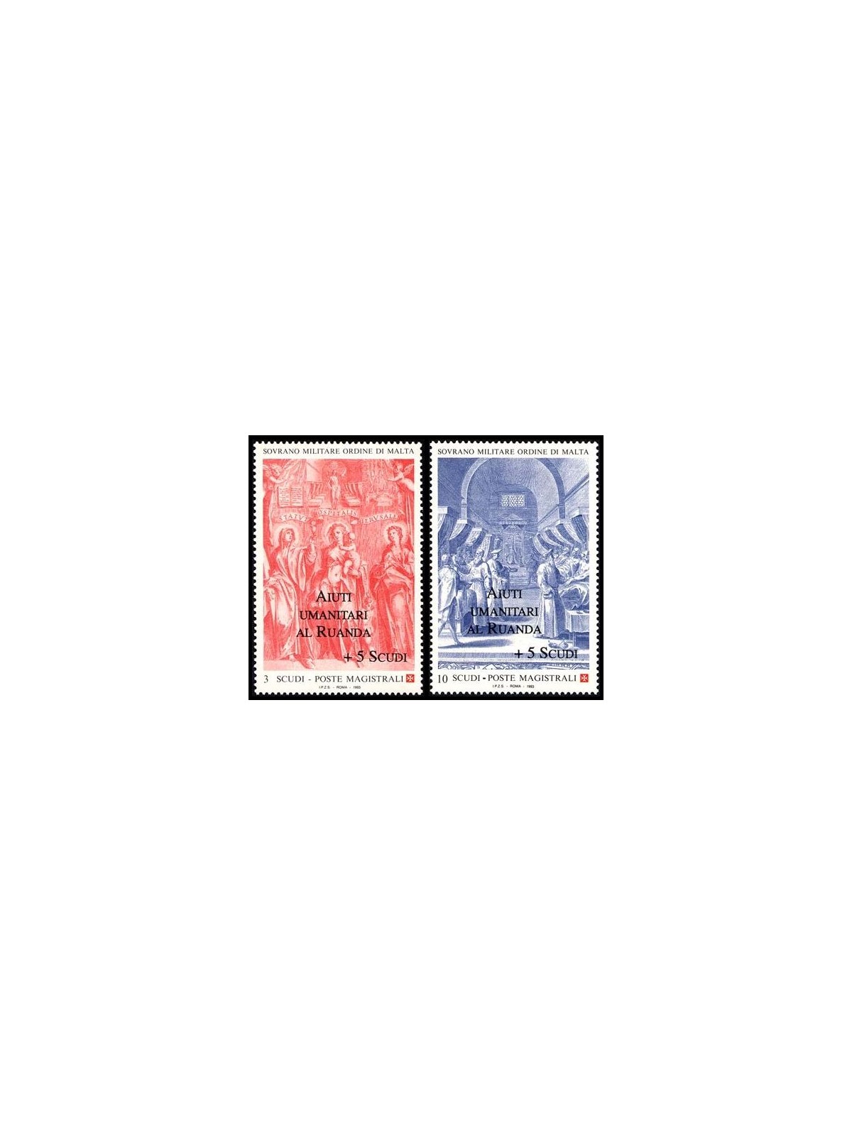 SMOM 1994 Humanitarian Aid to Rwanda 2v MNH**