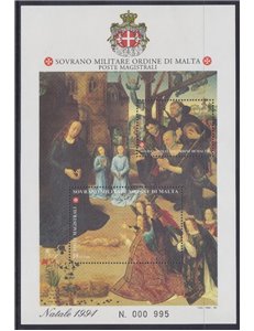 SMOM 1994 Christmas s/s MNH**