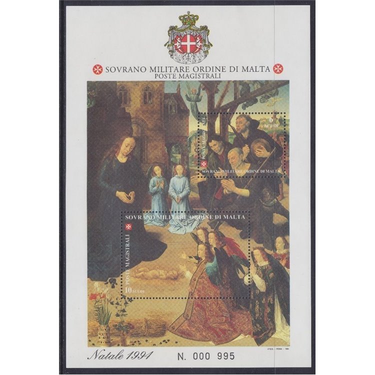 SMOM 1994 Natale BF MNH**