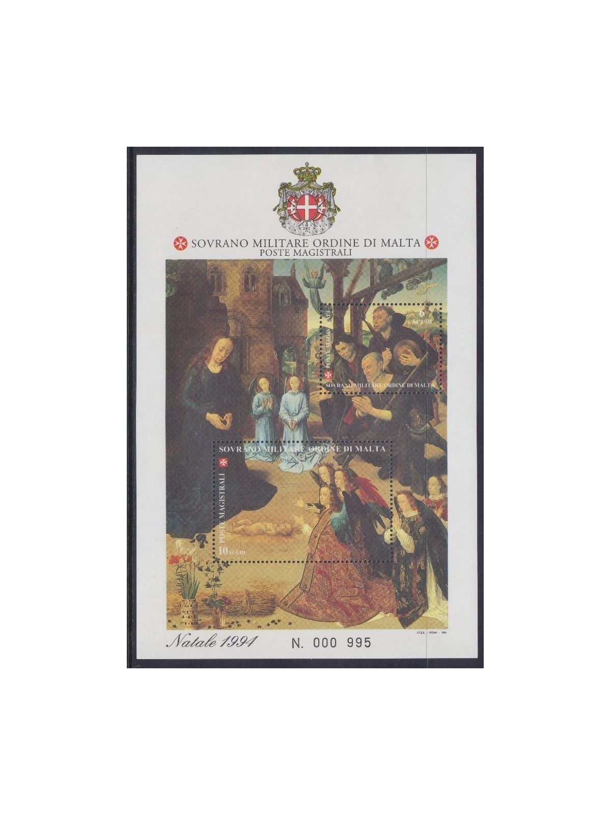 SMOM 1994 Natale BF MNH**