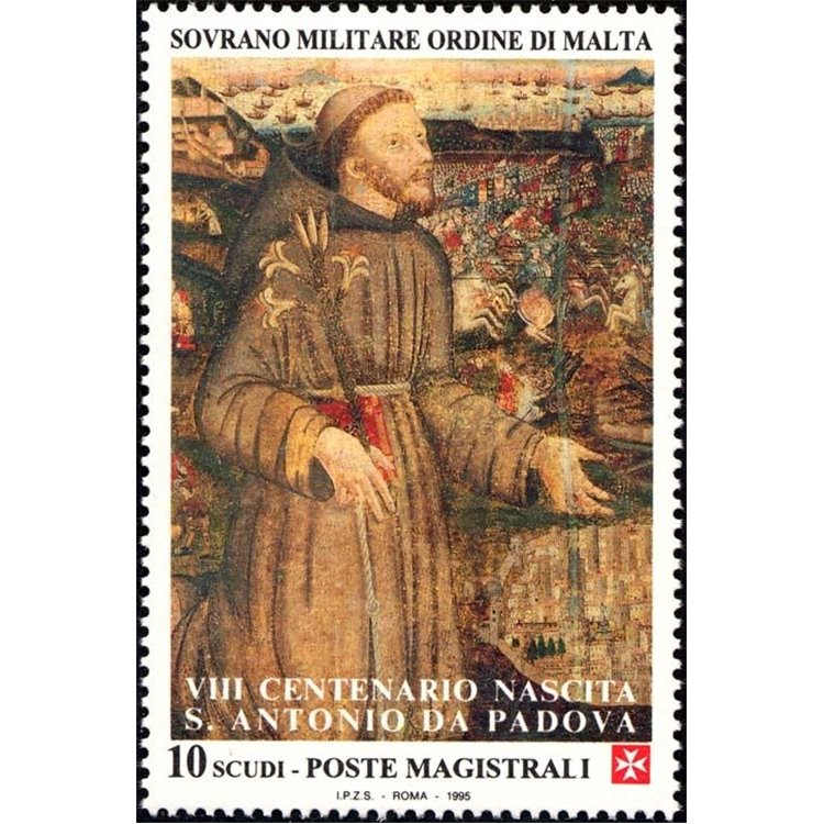SMOM 1995 S. Antonio da Padova MNH**