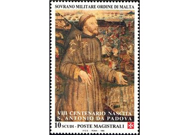 SMOM 1995 S. Antonio da Padova MNH**