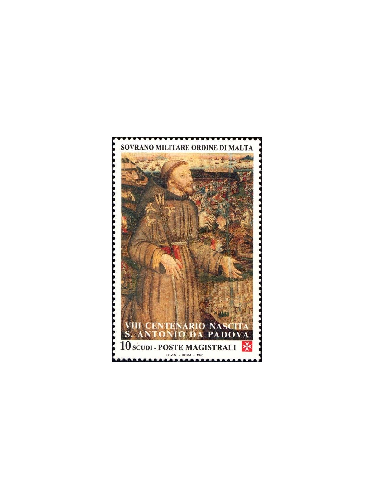 SMOM 1995 S. Antonio da Padova MNH**