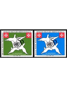 SMOM 1995 UN Anniversary 2v MNH**