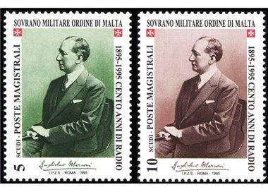 SMOM 1995 Centenary of the Radio 2v MNH**