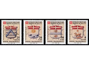 SMOM 1995 Coats of Arms of the Grand Priors, 2nd series 4v MNH**