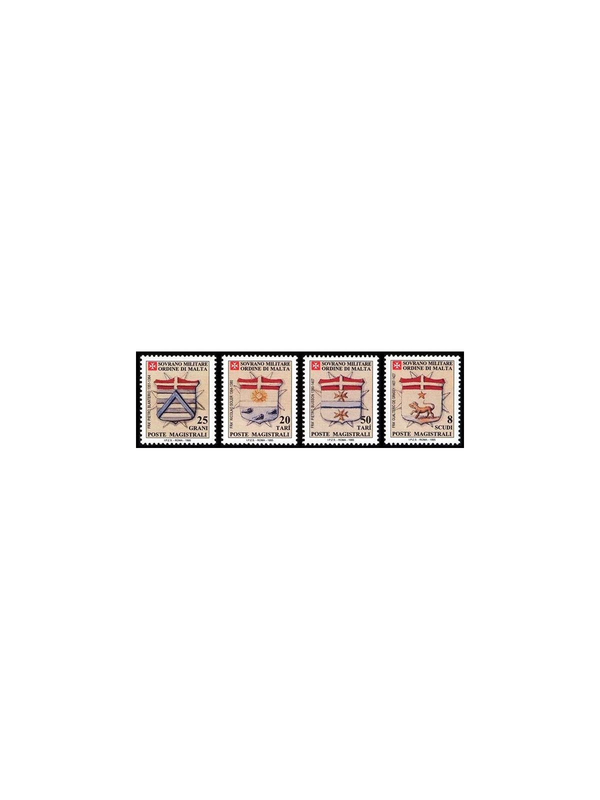 SMOM 1995 Stemmi dei Gran Priori, 2ª serie 4v MNH**