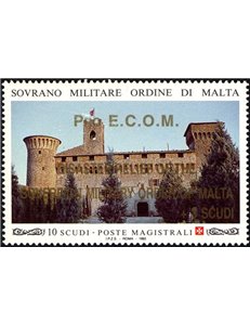 SMOM 1996 Residences overprinted PRO ECOM MNH**