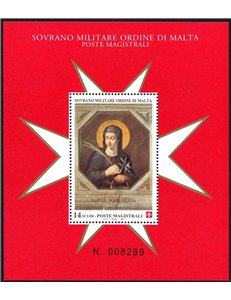 SMOM 1996 Santa Ubaldesca s/s MNH**