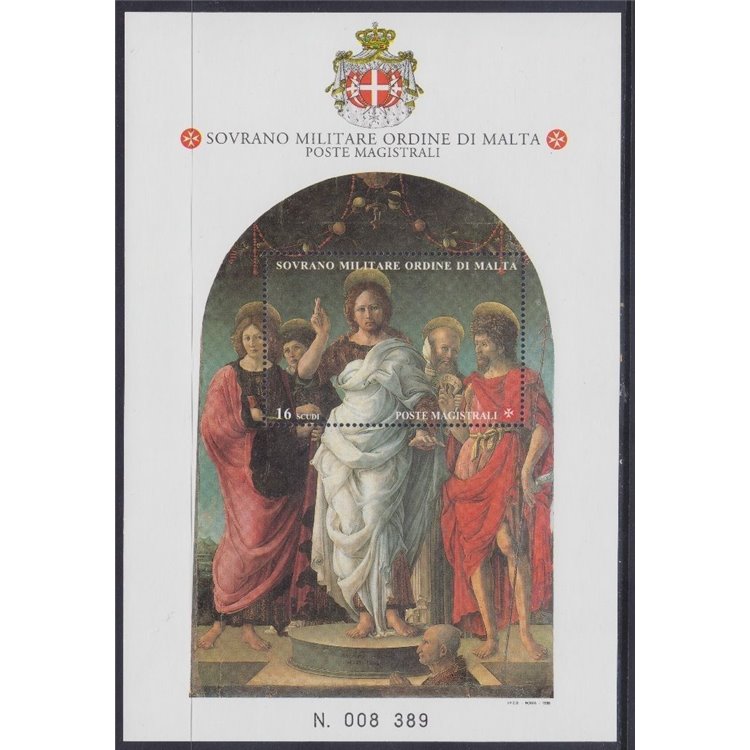SMOM 1996 St. John the Baptist s/s MNH**