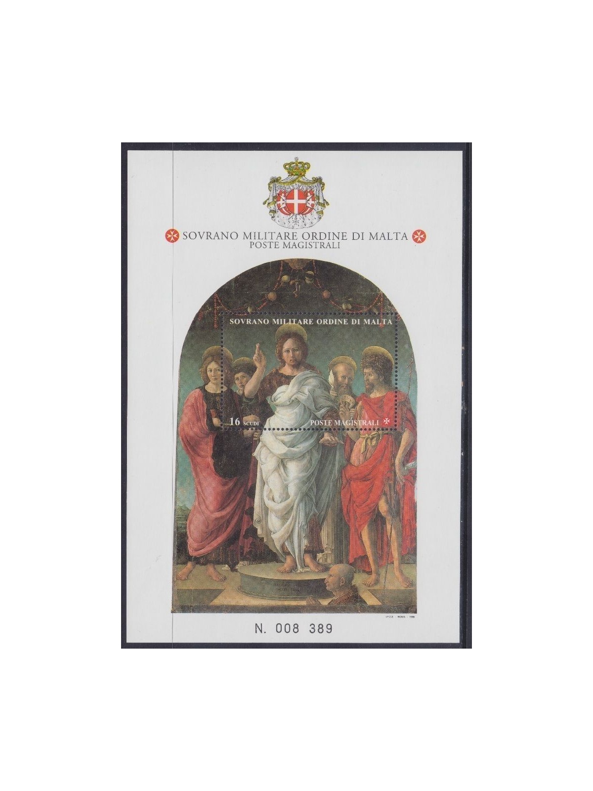 SMOM 1996 St. John the Baptist s/s MNH**