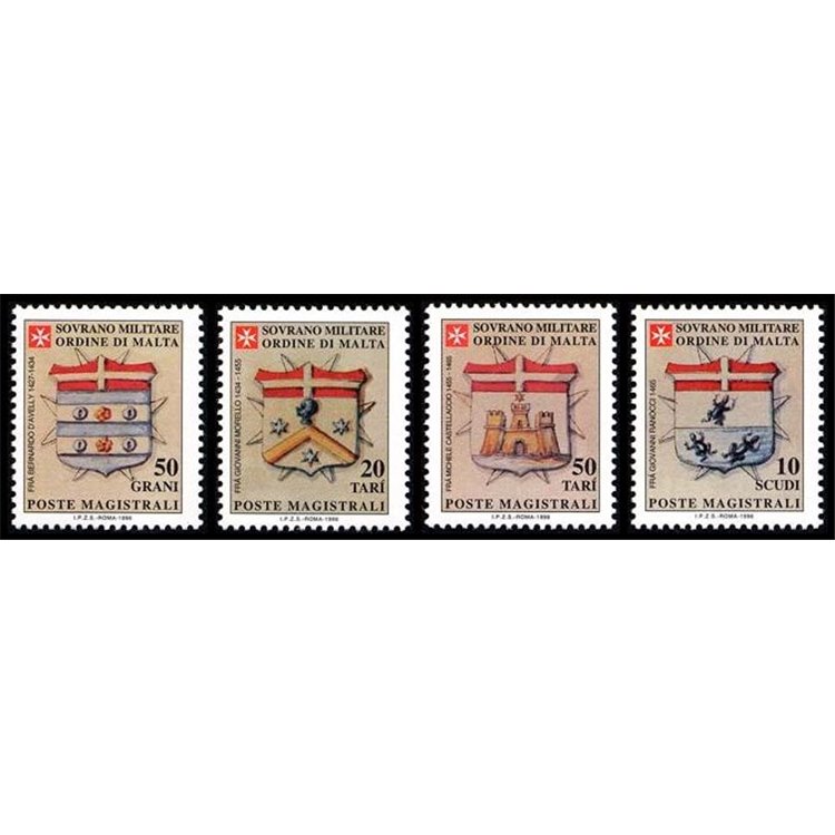 SMOM 1996 Coats of Arms of the Grand Priors, 3rd series 4v MNH**