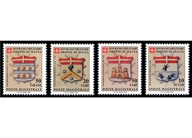 SMOM 1996 Coats of Arms of the Grand Priors, 3rd series 4v MNH**