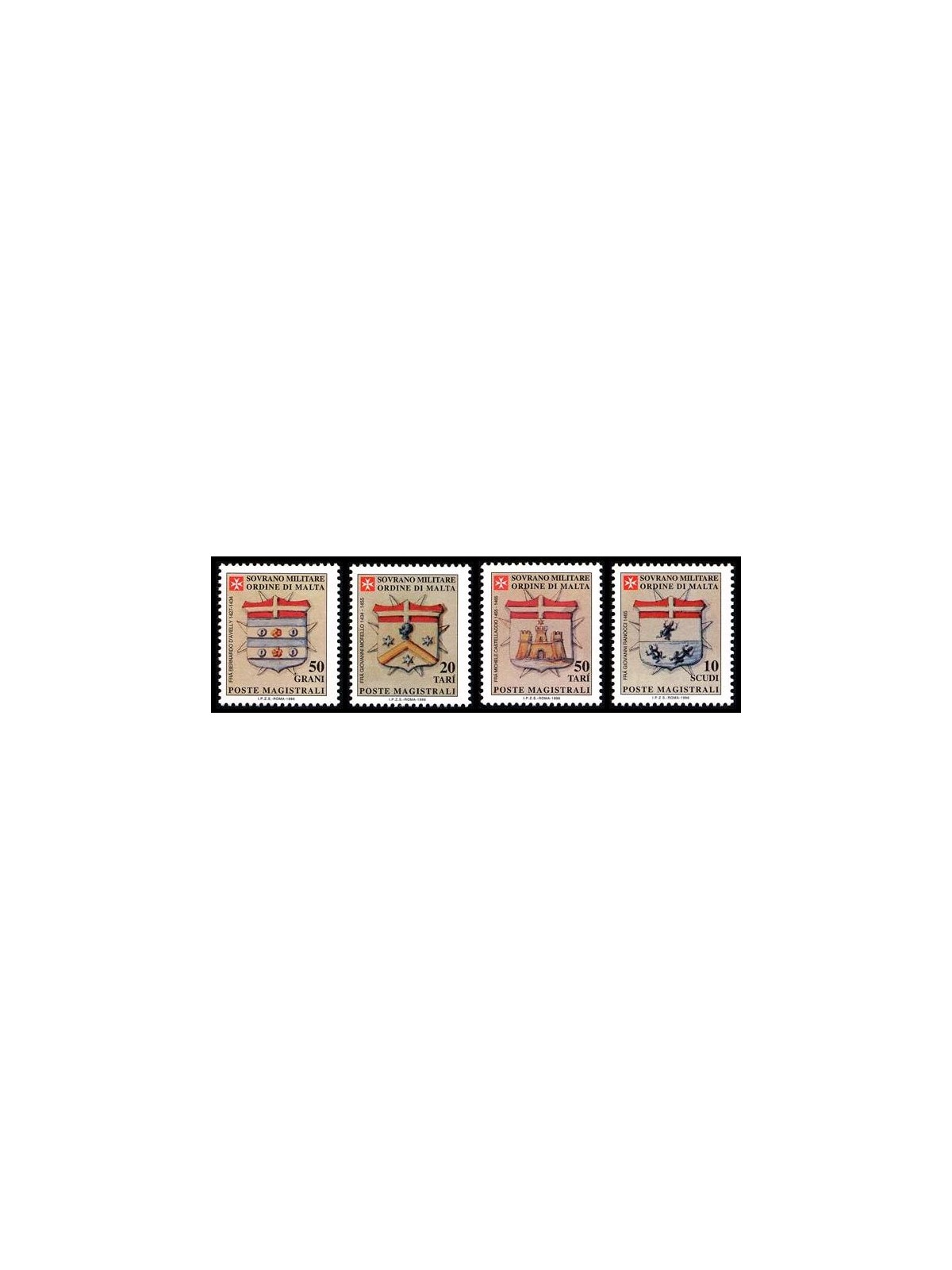 SMOM 1996 Stemmi dei Gran Priori, 3ª serie 4v MNH**