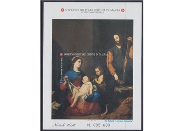 SMOM 1996 Christmas s/s MNH**
