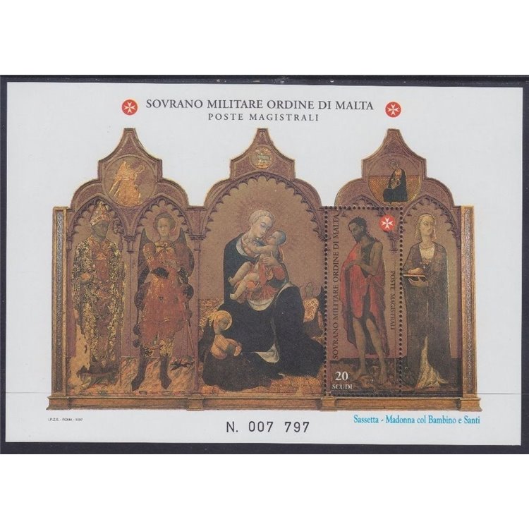SMOM 1997 San Giovanni Battista BF MNH**