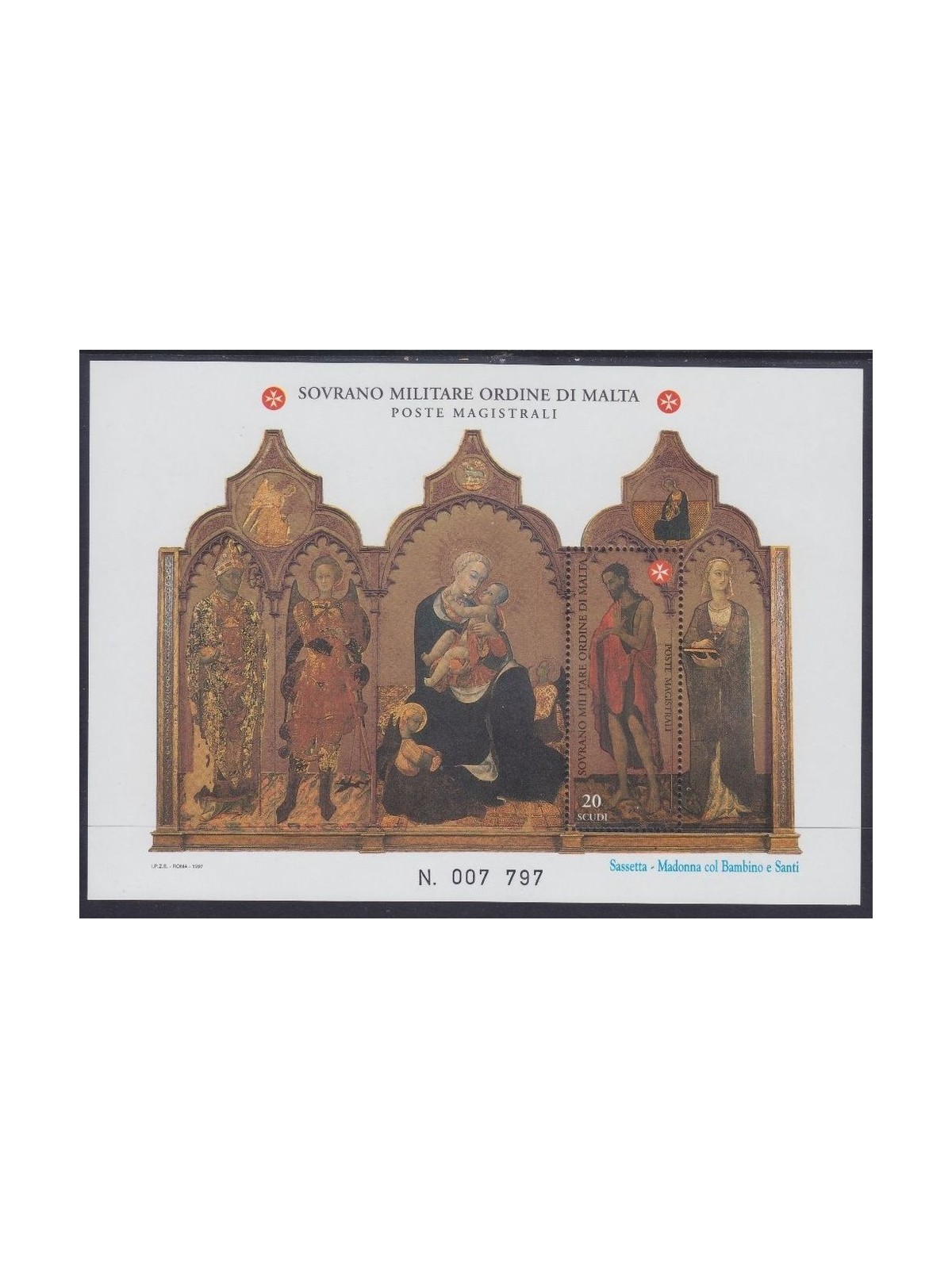 SMOM 1997 St. John the Baptist s/s MNH**