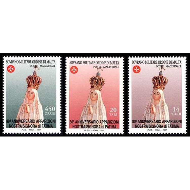 SMOM 1997 Fatima 3v MNH**