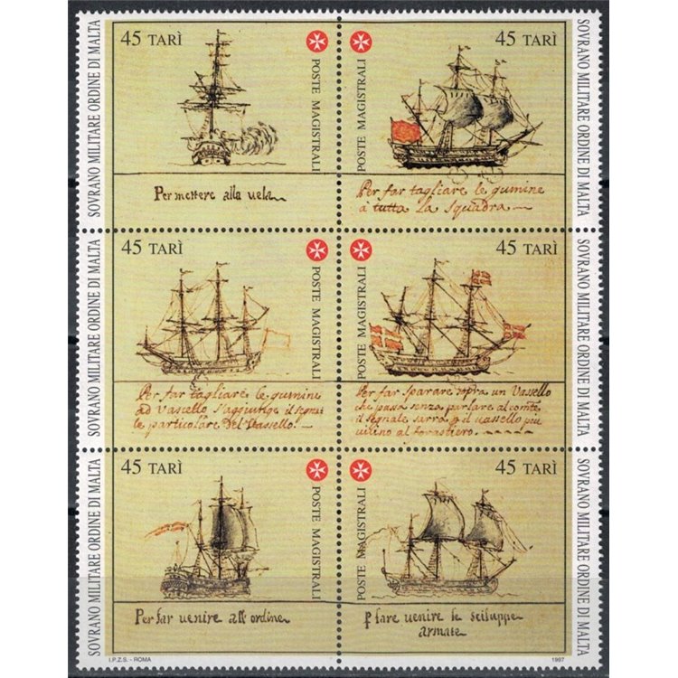 SMOM 1997 History of the Navy, 3rd series 6v MNH**