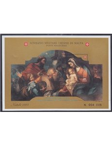 SMOM 1997 Christmas s/s MNH**