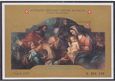 SMOM 1997 Christmas s/s MNH**