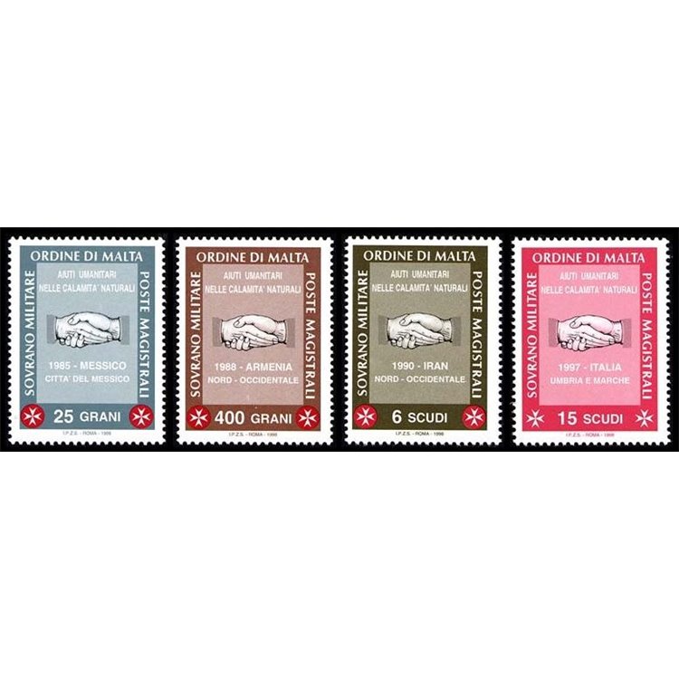 SMOM 1998 Aiuti umanitari 4v MNH**