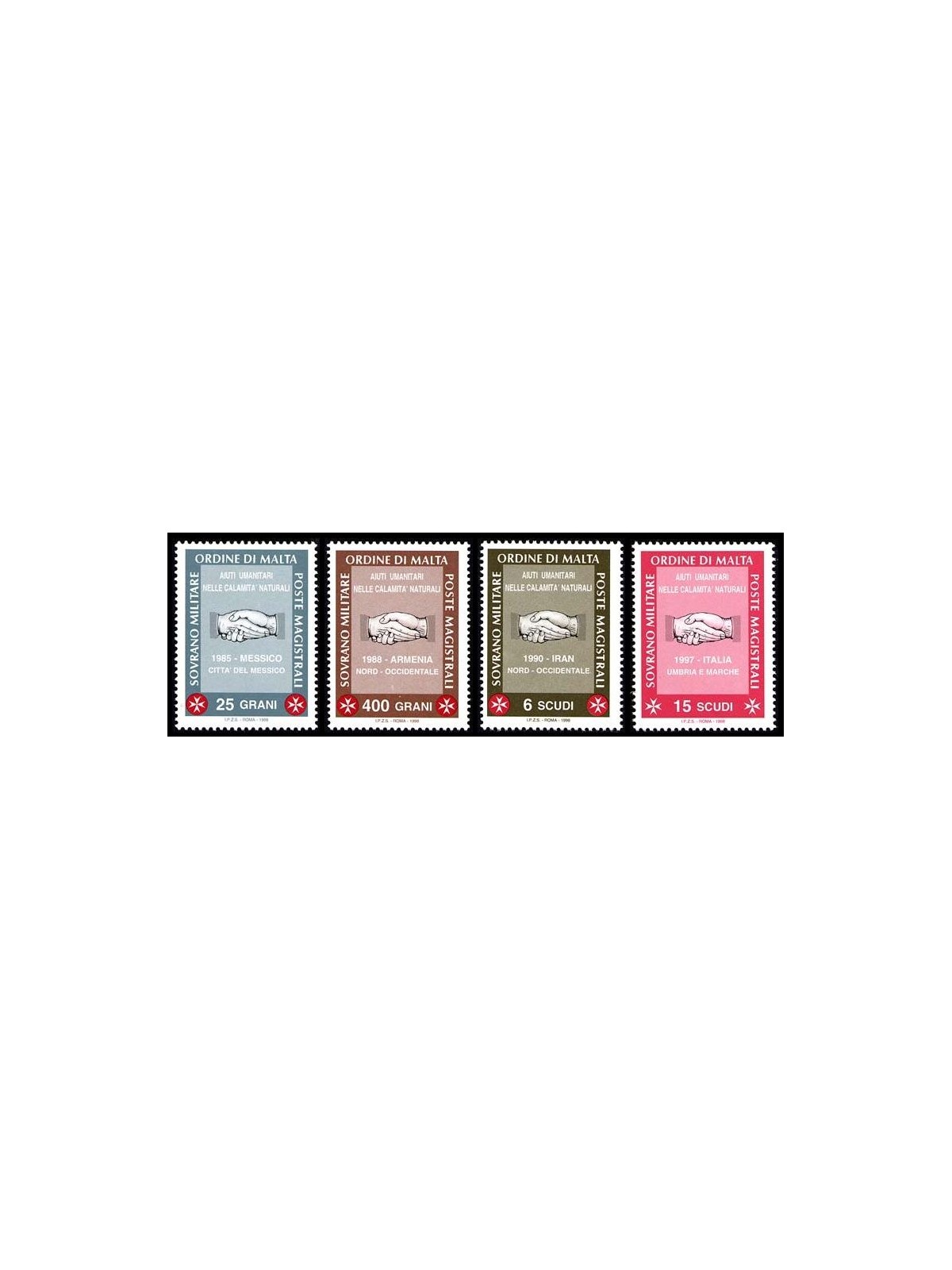 SMOM 1998 Aiuti umanitari 4v MNH**